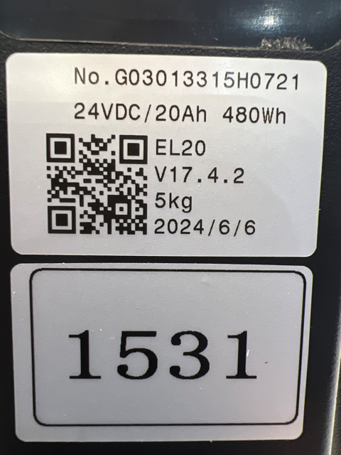 Pramac Lifter EX15L 24V 20Ah 480Wh EL20 Battery PCE00116