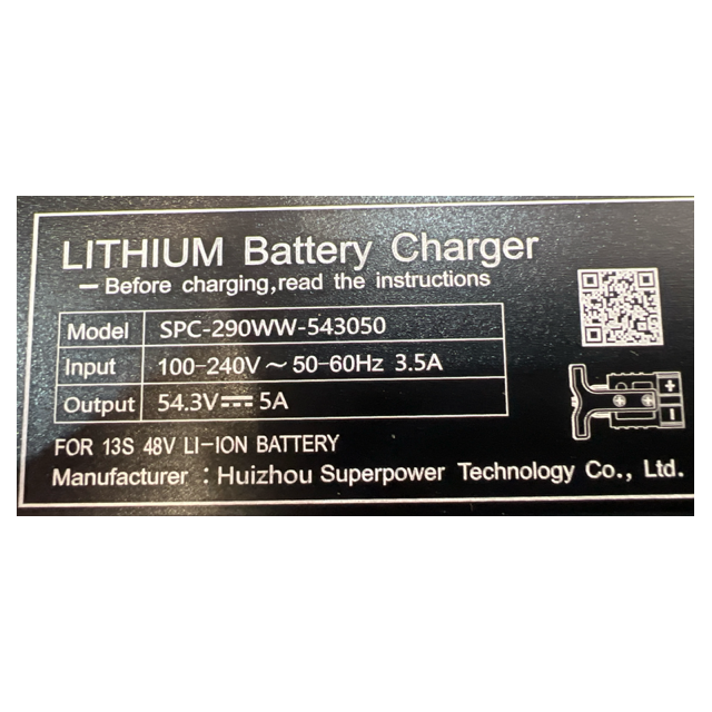 Ningbo Staxx 48V 5A Battery Charger 10301195