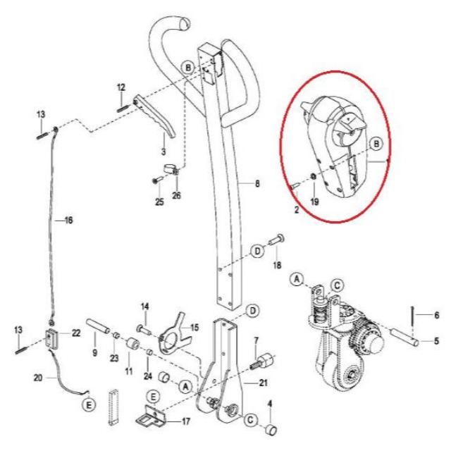 EP EPT12-EZ Control Pod Manual Lowering 1113-31000X-00