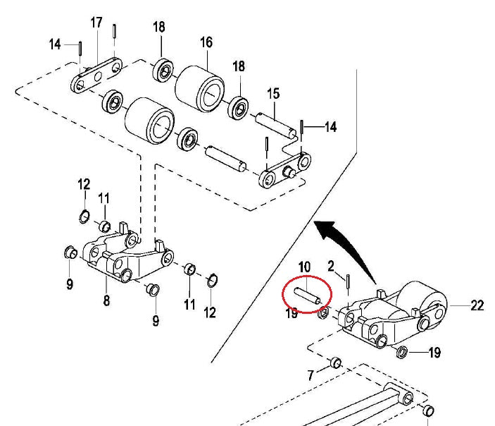 Shaft Liftek Drivertruk 10 1115-130003-00