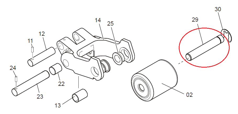 Axle 20mm x 138mm BT Toyota 139185