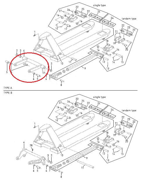 Torsion Tube Rocker Arm (Type A) TRP0005 Total Lifter 144TA2666