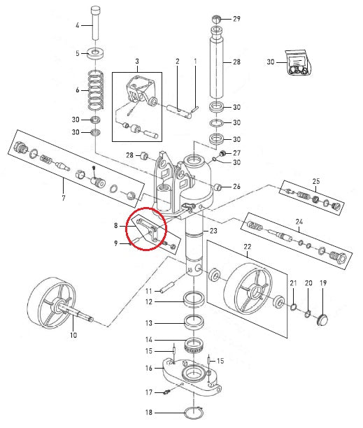 Lowering Valve Lever Arm Control DF2500 Total Lifter 144TA6580