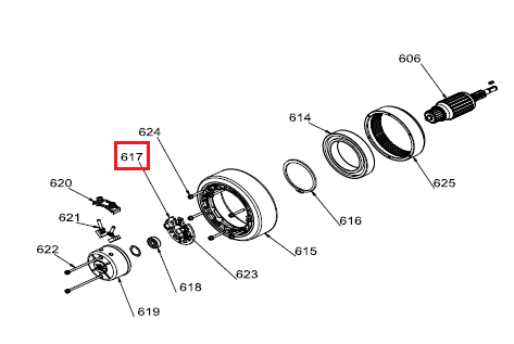 Pramac Lifter RX10-16 BASIC Brush Holder And Spring PLC00009